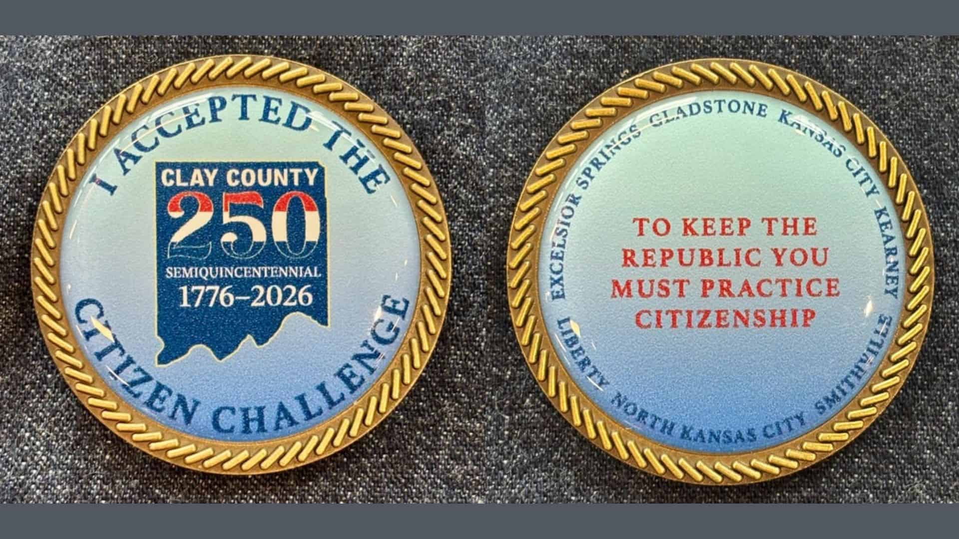 Clay County 250 Challenge Coin